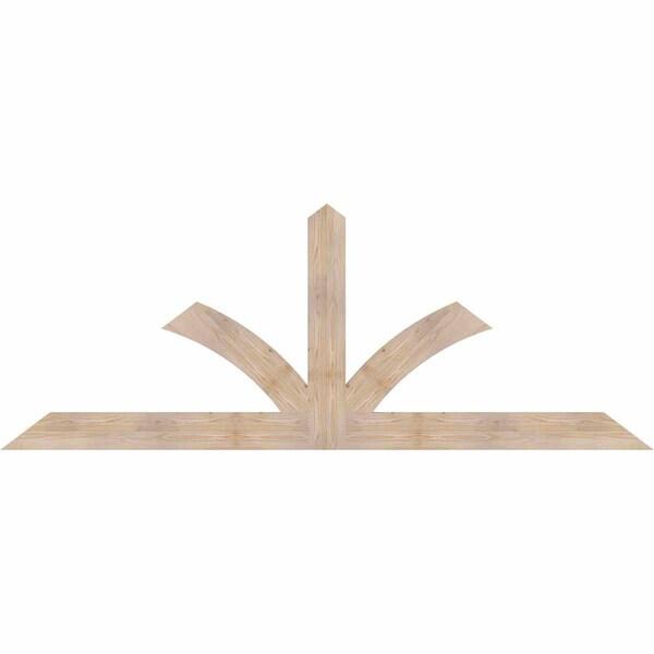 Ekena Millwork Richland Smooth Timber Gable Bracket, Douglas Fir, 96"W x 36"H x 1 1/2"D x 5 1/2"F, 9/12 Pitch GBW096X36X0206RIC00SDF - main